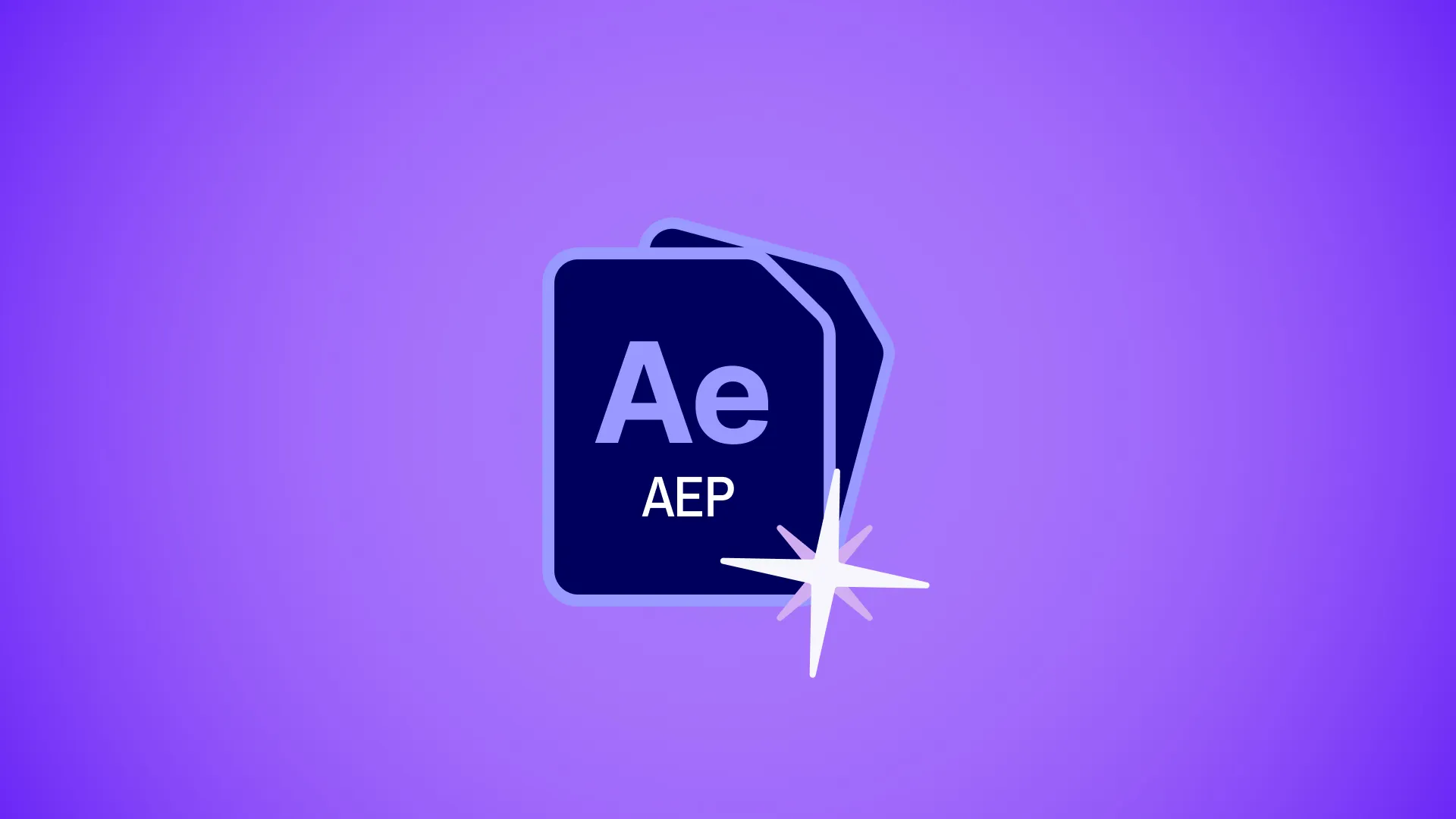Illustration fichiers sources After Effects